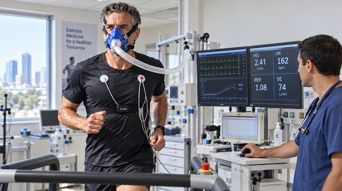 בדיקת מאמץ קרדיו-פולמונרית (CPET) להערכת VO2 max